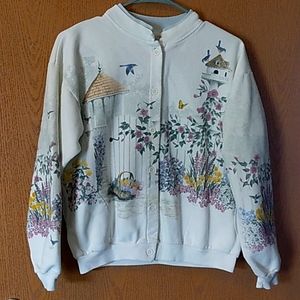 Artisans vintage sweatshirt cardigan